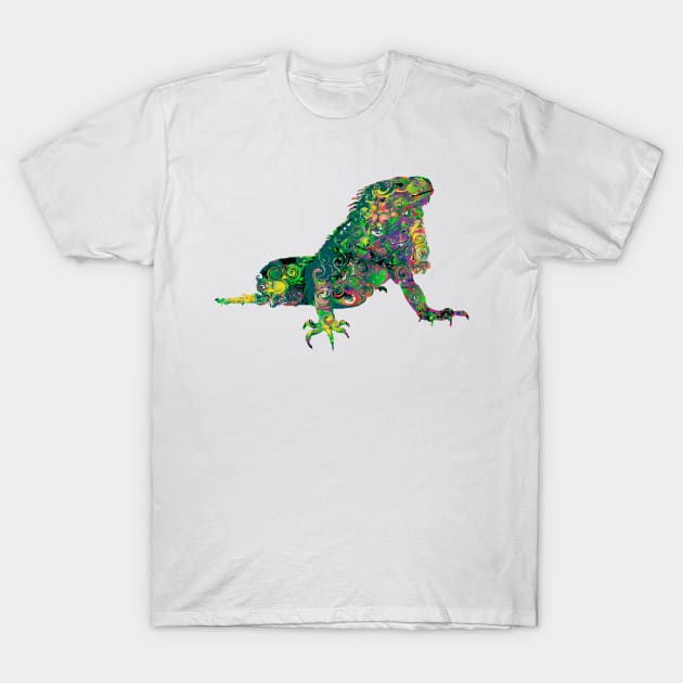 PSYCHEDELIC IGUANA T-Shirt by shethemastercovets